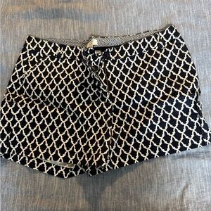 Stylish Navy and White Women's Shorts